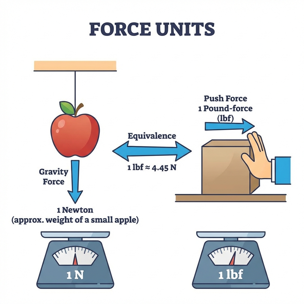 Force Unit Comparison: Newton vs Pound-force
